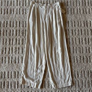 NWT Pinstripe Wide-Leg Pants